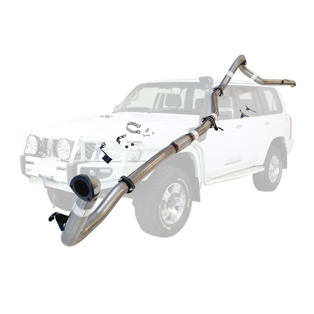 Nissan Patrol Y61 GU 3L ZD30 Wagon 3 Inch Turbo Back Exhaust 2000-2016 (Does not suit Coil Tower Braces) - Image 11