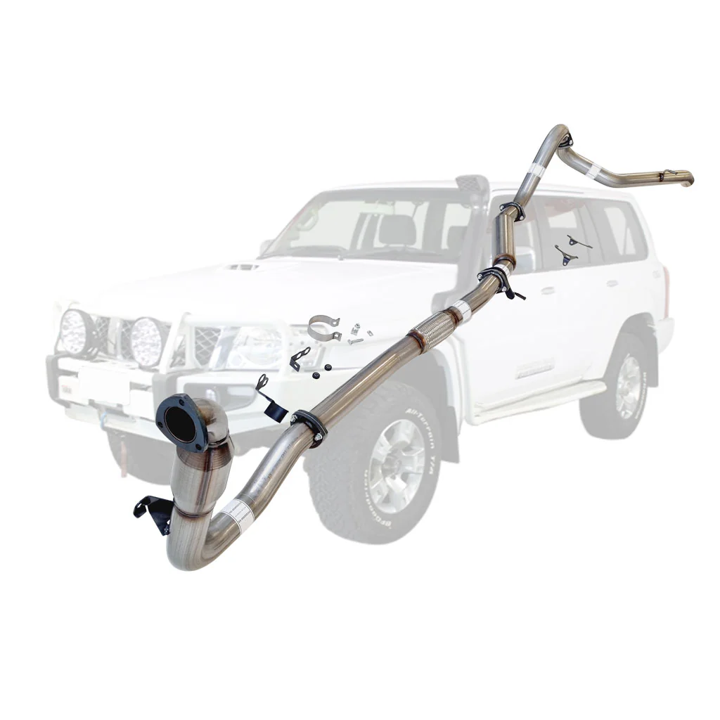 Nissan Patrol Y61 GU 3L ZD30 Wagon 3 Inch Turbo Back Exhaust 2000-2016 (Does not suit Coil Tower Braces) - Image 3