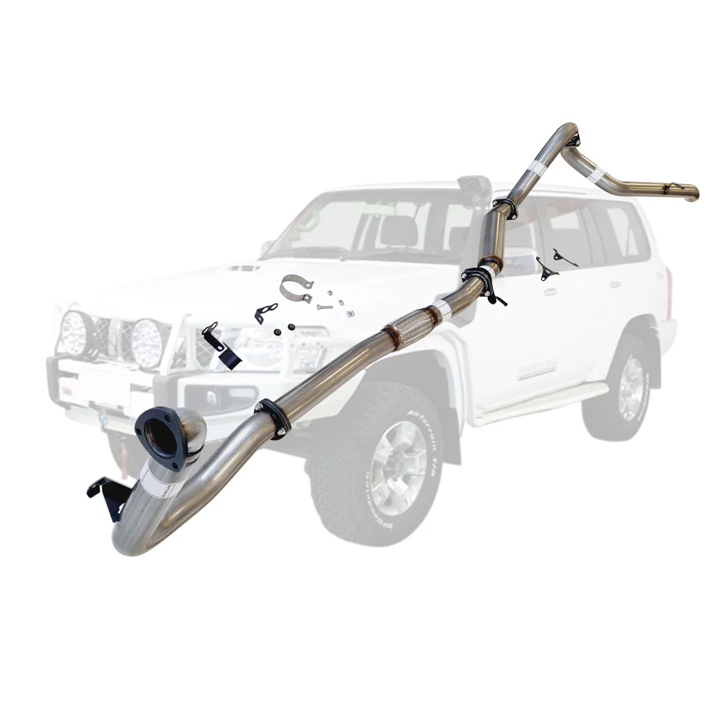 Nissan Patrol Y61 GU 3L ZD30 Wagon 3 Inch Turbo Back Exhaust 2000-2016 (Does not suit Coil Tower Braces) - Image 5