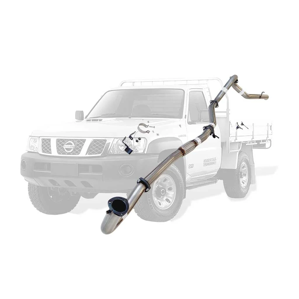 Nissan Patrol Y61 GU 4.2L TD42 Ute 3 Inch Dump Pipe Back Exhaust 1996 - 2006 (Does not suit Coil Tower Braces) - Image 7