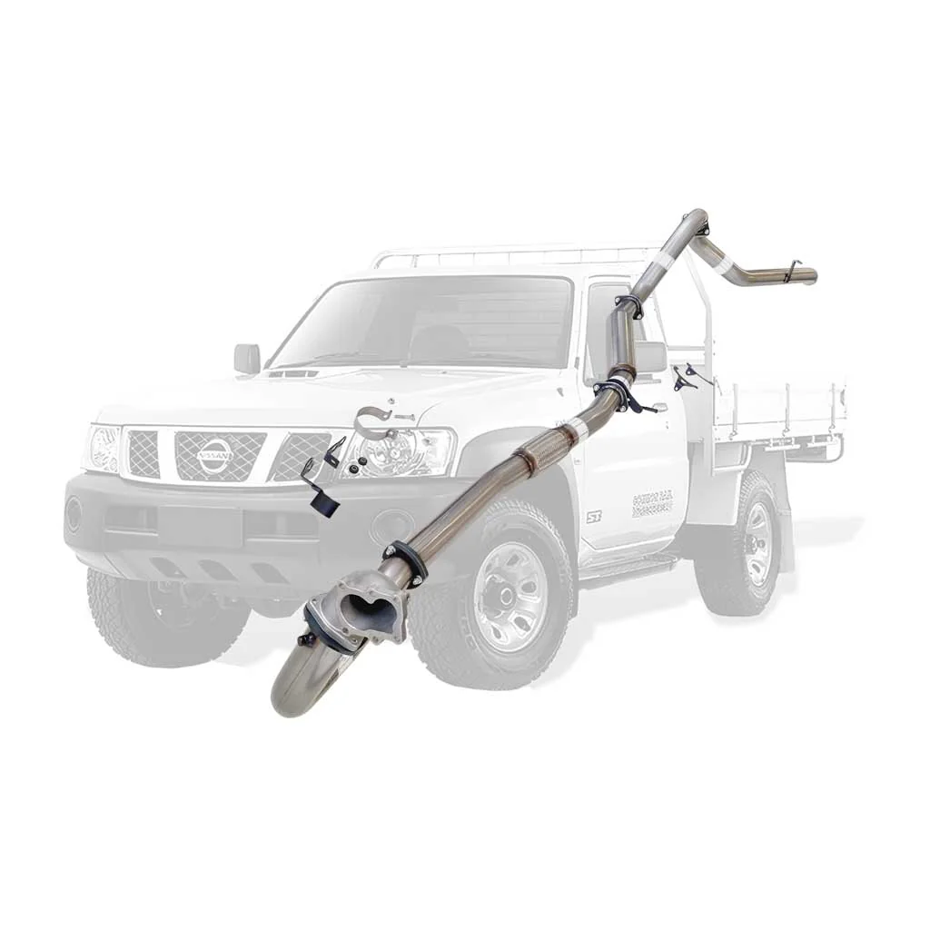 Nissan Patrol Y61 GU 4.2L TD42 Ute 3 Inch Turbo Back Exhaust Cast Dump 1996 - 2006 (Does not suit Coil Tower Braces) - Image 3