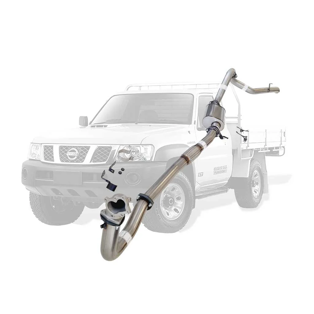 Nissan Patrol Y61 GU 4.2L TD42 Ute 3 Inch Turbo Back Exhaust Cast Dump 1996 - 2006 (Does not suit Coil Tower Braces) - Image 5