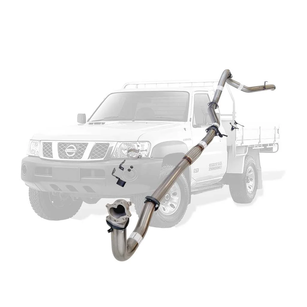 Nissan Patrol Y61 GU 4.2L TD42 Ute 3 Inch Turbo Back Exhaust Cast Dump 1996 - 2006 (Does not suit Coil Tower Braces) - Image 7