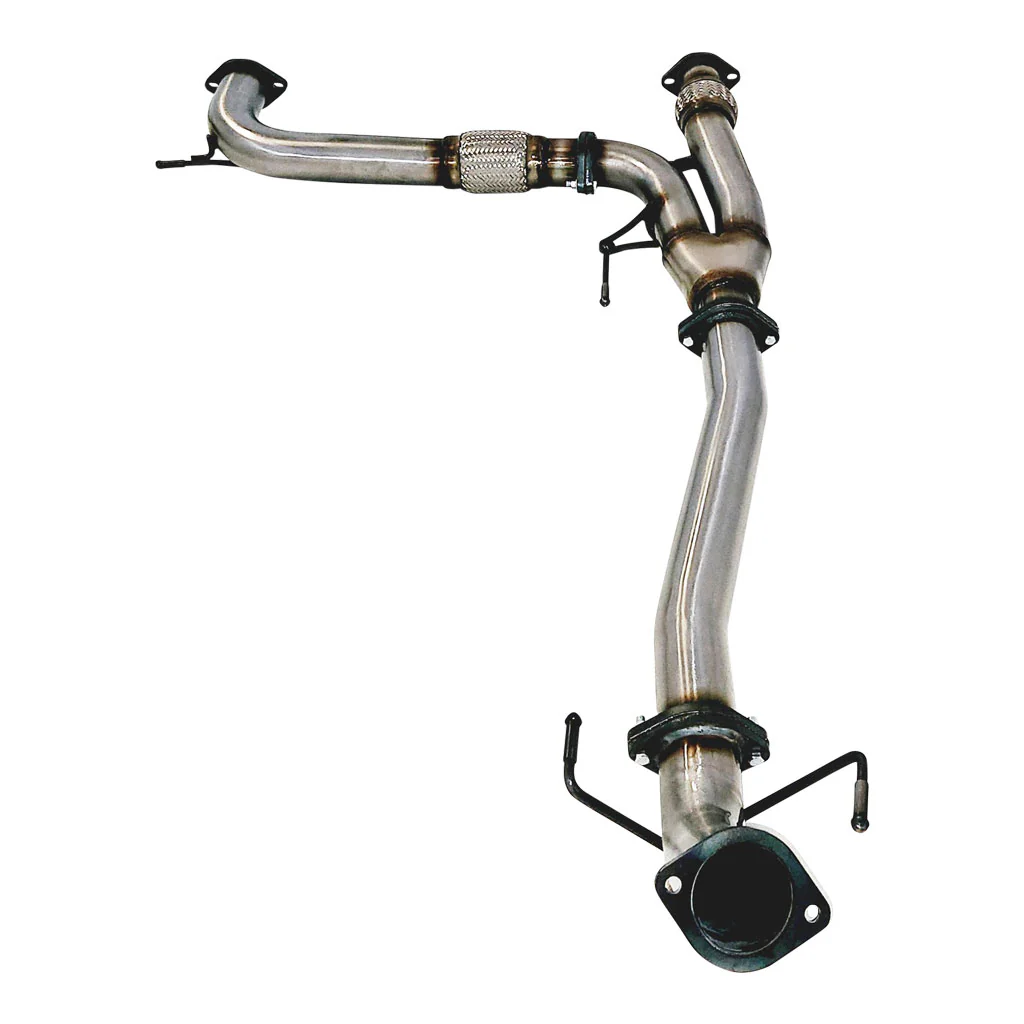 Nissan Y62 Patrol 3 Inch Stainless Steel Center Muffler Delete to Factory Rear Exhaust - Image 2