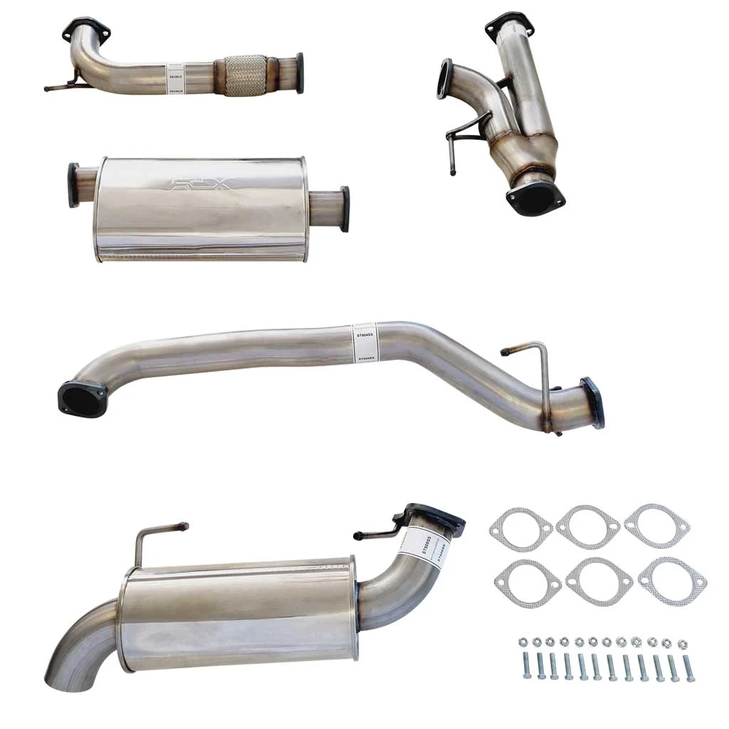 Nissan Y62 Patrol 3" Stainless Exhaust with Center And Rear Muffler - Image 2