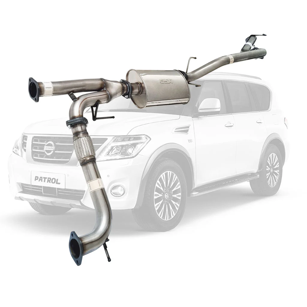 Nissan Y62 Patrol 3" Stainless Exhaust Center Muffler - Straight Tail