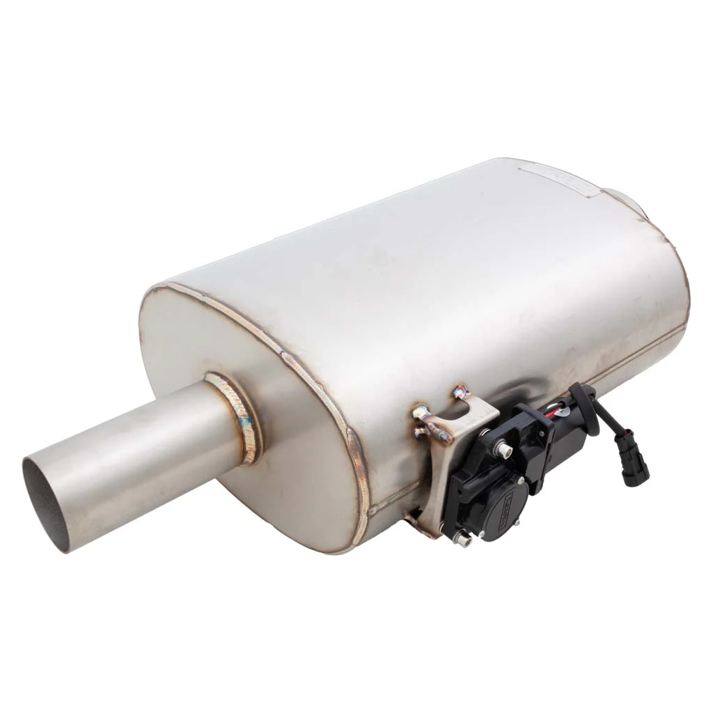 Oval 2.5Inch Varex Universal Muffler Side Mounted Motor **** Special Order Item ****