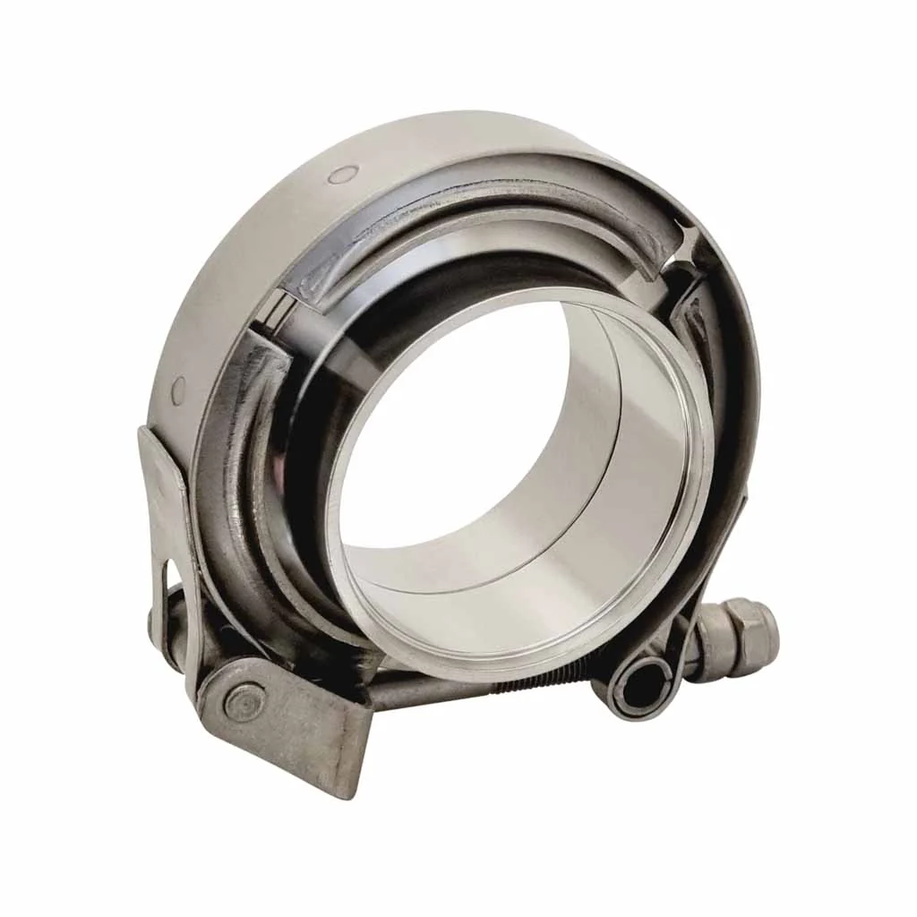 Stainless Steel Quick Release V-Band Exhaust Clamp Kits - Available in Sizes from 1.75in to 5in for Universal Exhaust Applications - Image 2