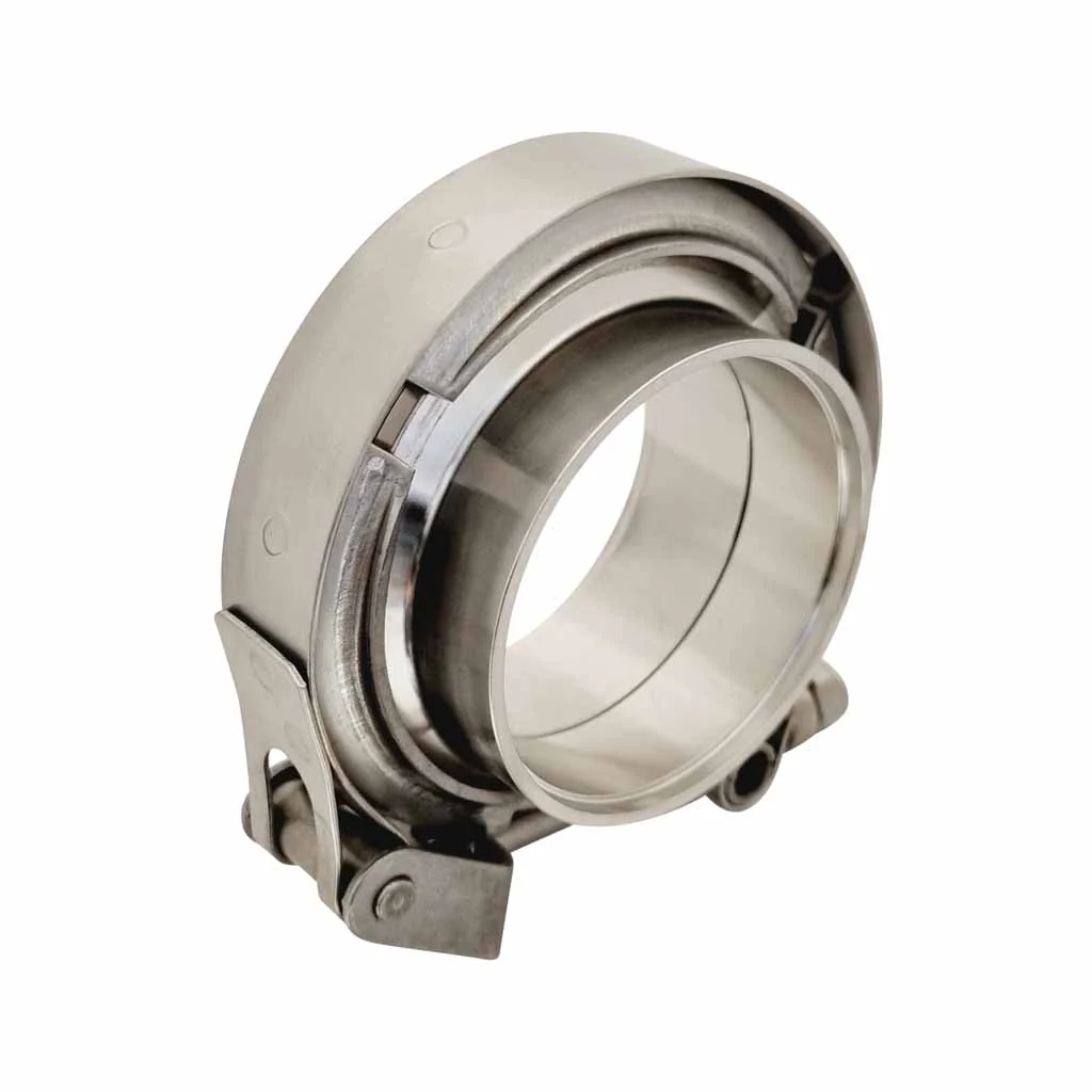 Stainless Steel Quick Release V-Band Exhaust Clamp Kits - Available in Sizes from 1.75in to 5in for Universal Exhaust Applications - Image 4