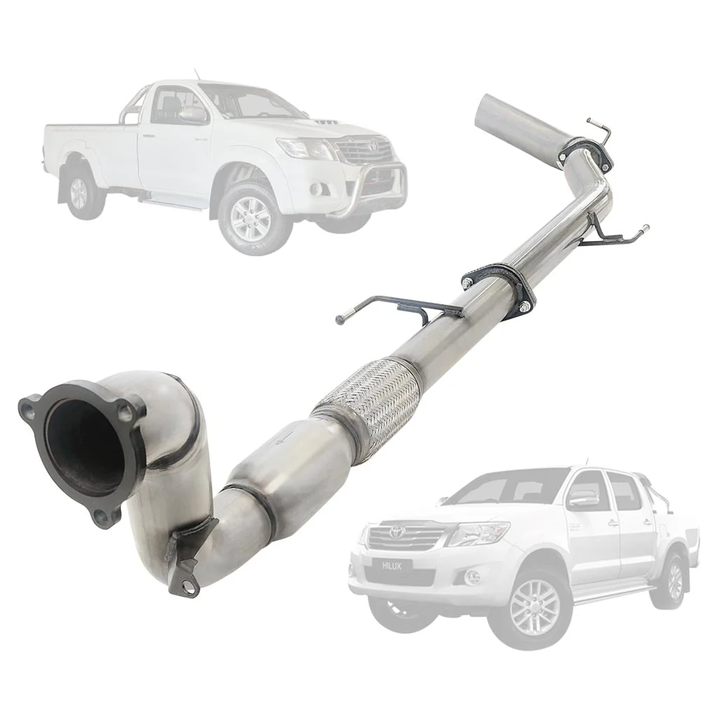 Toyota Hilux N70 3L D4D 05-15 3 Inch Turbo Back Exhaust to 3.5" Tailpipe - Image 2
