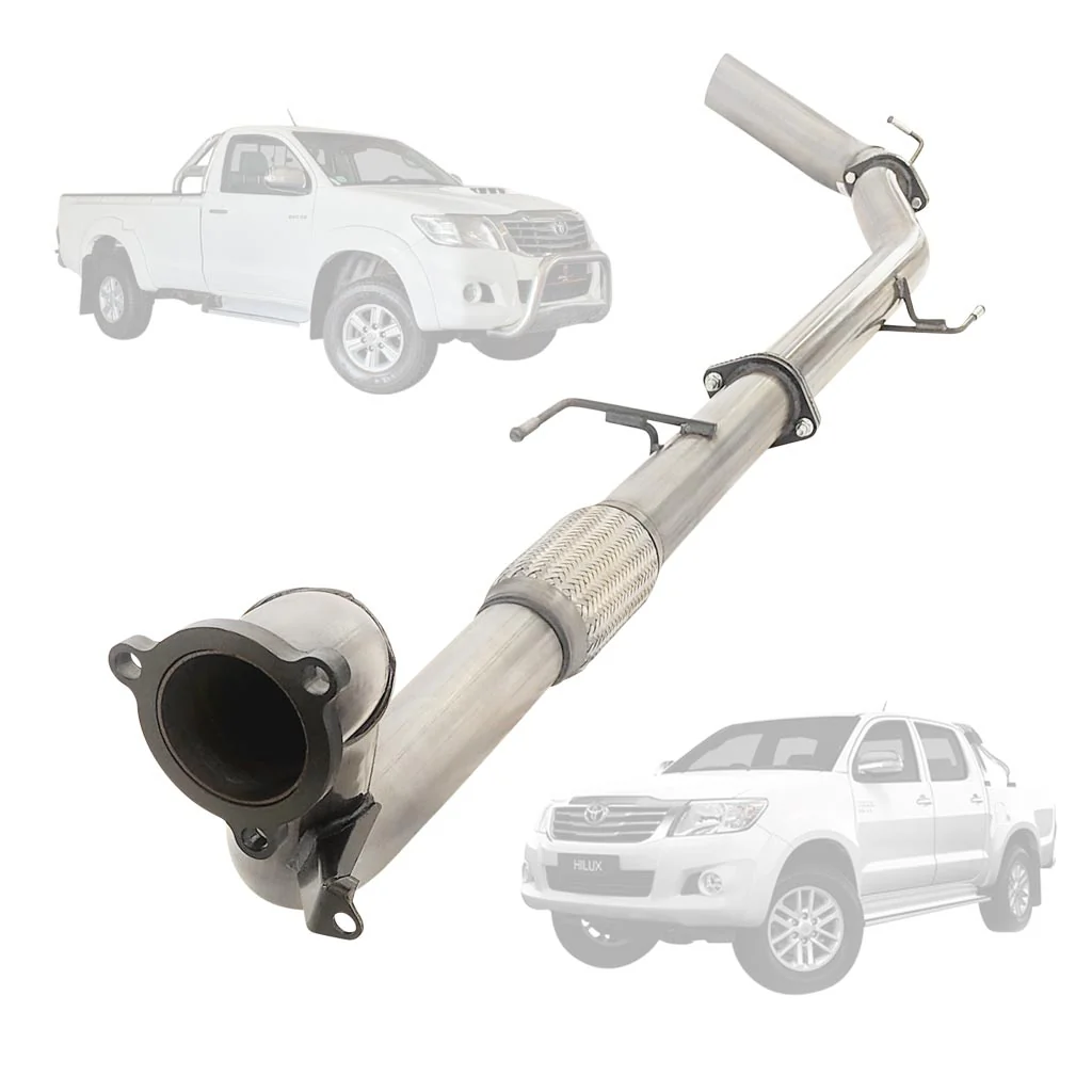 Toyota Hilux N70 3L D4D 05-15 3 Inch Turbo Back Exhaust to 3.5" Tailpipe - Image 3