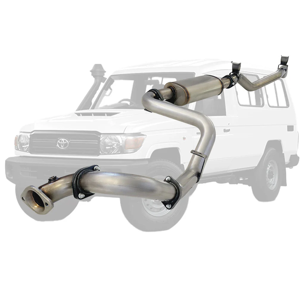 Toyota Landcruiser 78 Series VDJ78 V8 Troop Carrier 10/2016 On 3 Inch DPF Back Exhaust - Image 3