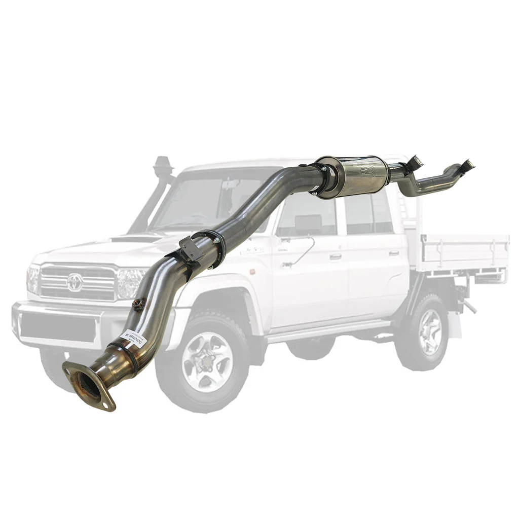 Toyota Landcruiser 79 Series VDJ79 Single & Dual Cab Ute 4.5L V8 10/2016 ON 4" DPF Back Exhaust - Image 2