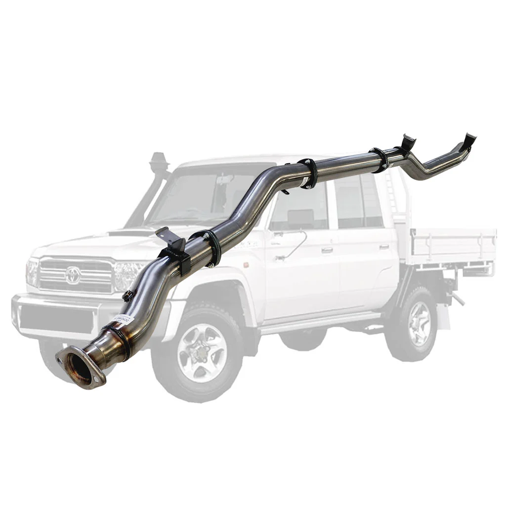 Toyota Landcruiser 79 Series VDJ79 Single & Dual Cab Ute 4.5L V8 10/2016 ON 4" DPF Back Exhaust - Image 4