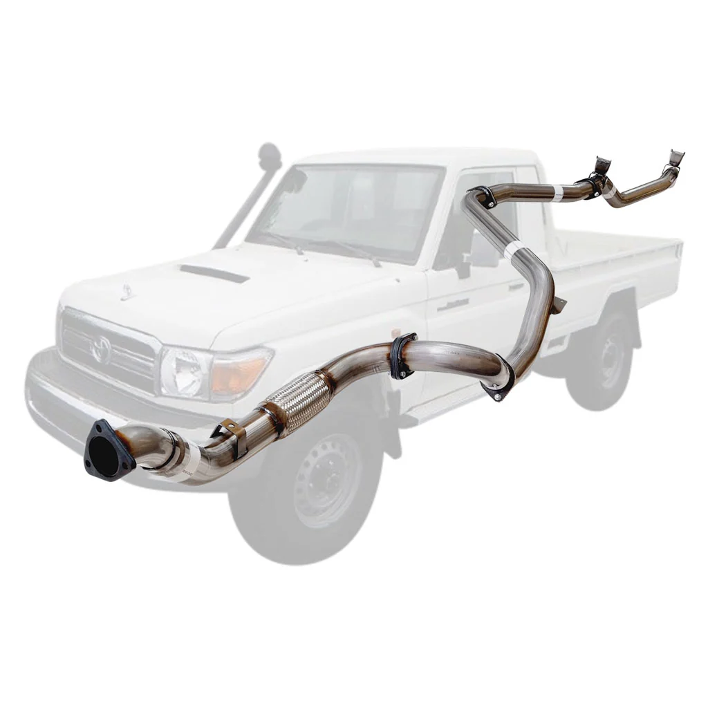 Toyota Landcruiser 79 Series VDJ79R V8 2007 - 10/2016 S Cab Ute 3 Inch Turbo Back Exhaust - Image 11