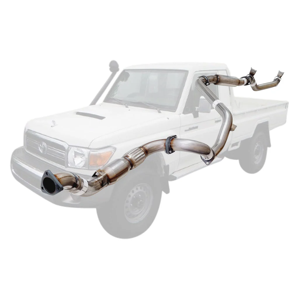 Toyota Landcruiser 79 Series VDJ79R V8 2007 - 10/2016 S Cab Ute 3 Inch Turbo Back Exhaust - Image 3