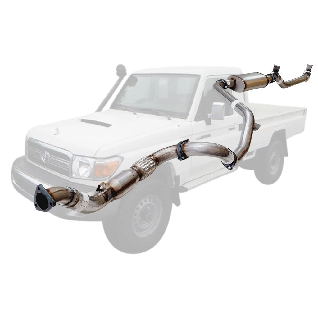 Toyota Landcruiser 79 Series VDJ79R V8 2007 - 10/2016 S Cab Ute 3 Inch Turbo Back Exhaust - Image 7
