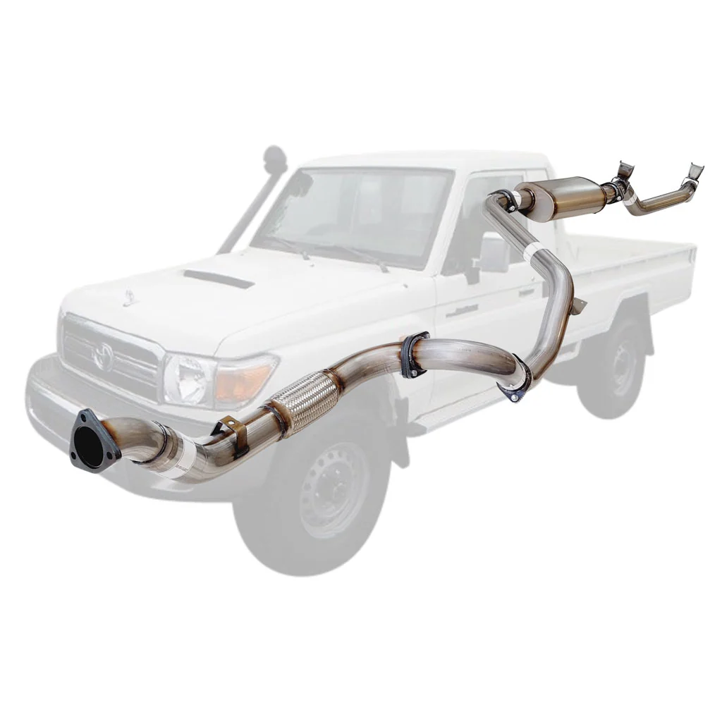 Toyota Landcruiser 79 Series VDJ79R V8 2007 - 10/2016 S Cab Ute 3 Inch Turbo Back Exhaust - Image 9
