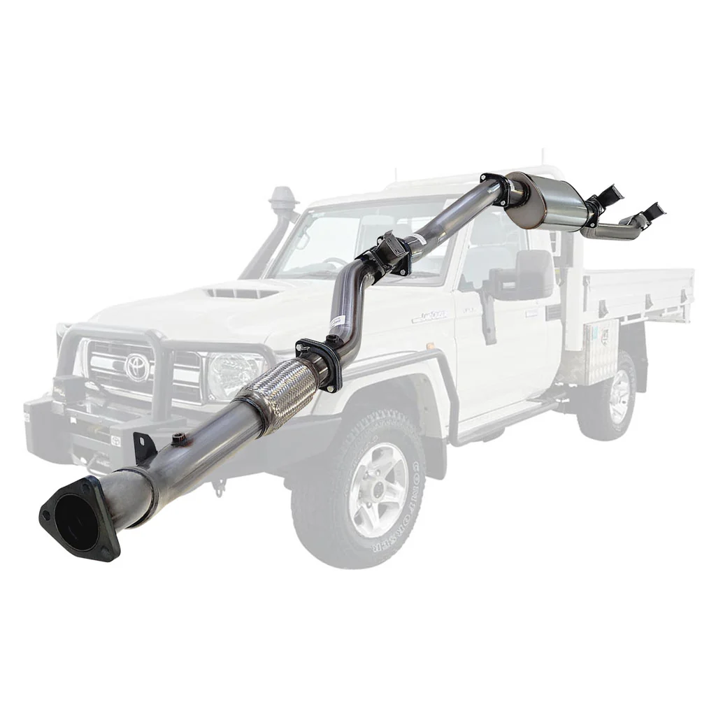 Toyota Landcruiser 79 Series VDJ79R V8 Ute 2017 On 3 Inch Turbo Back Exhaust - Image 9