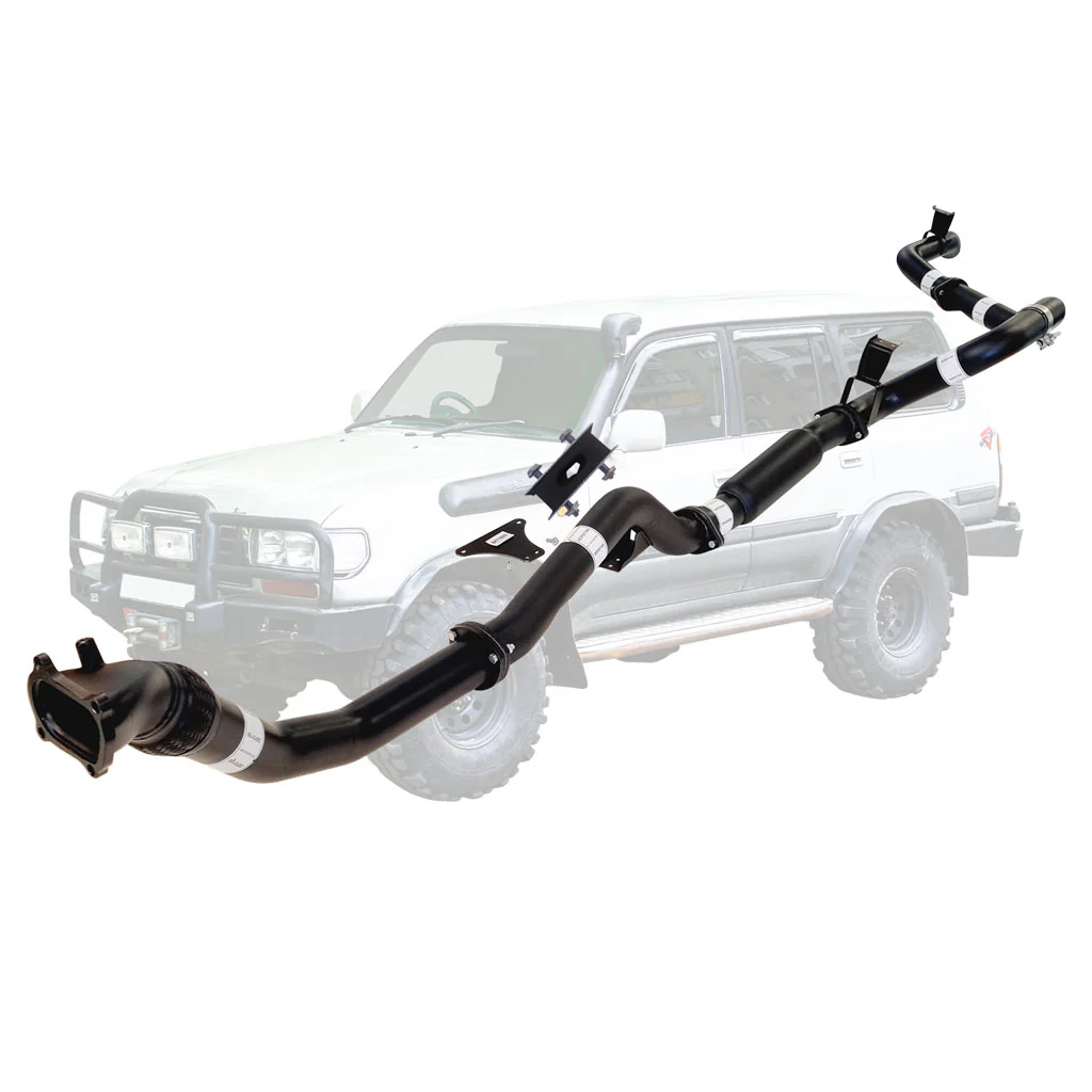 Toyota Landcruiser 80 Series 4.2L 1HD 3 Inch Turbo Back Exhaust with Cast Dump Pipe 1990 - 1998 - Image 2