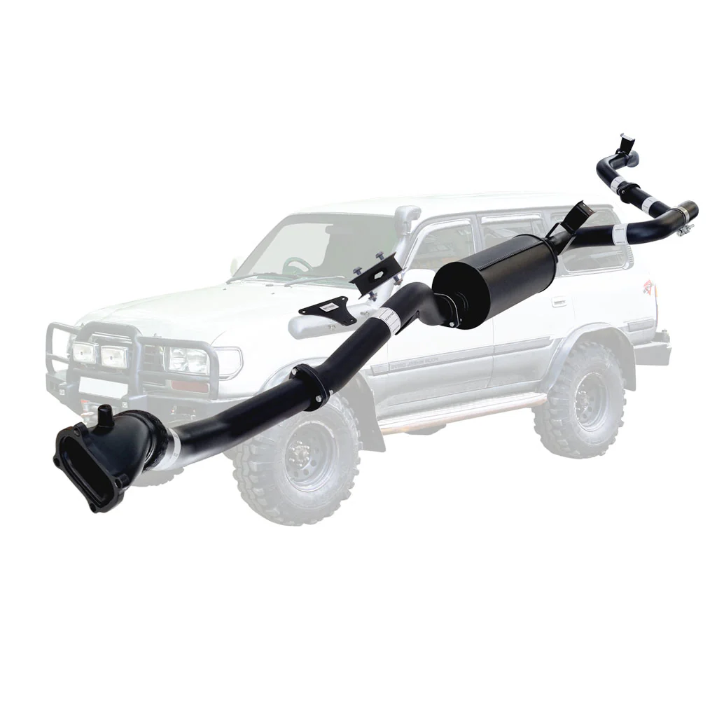 Toyota Landcruiser 80 Series 4.2L 1HD 3 Inch Turbo Back Exhaust with Cast Dump Pipe 1990 - 1998 - Image 4