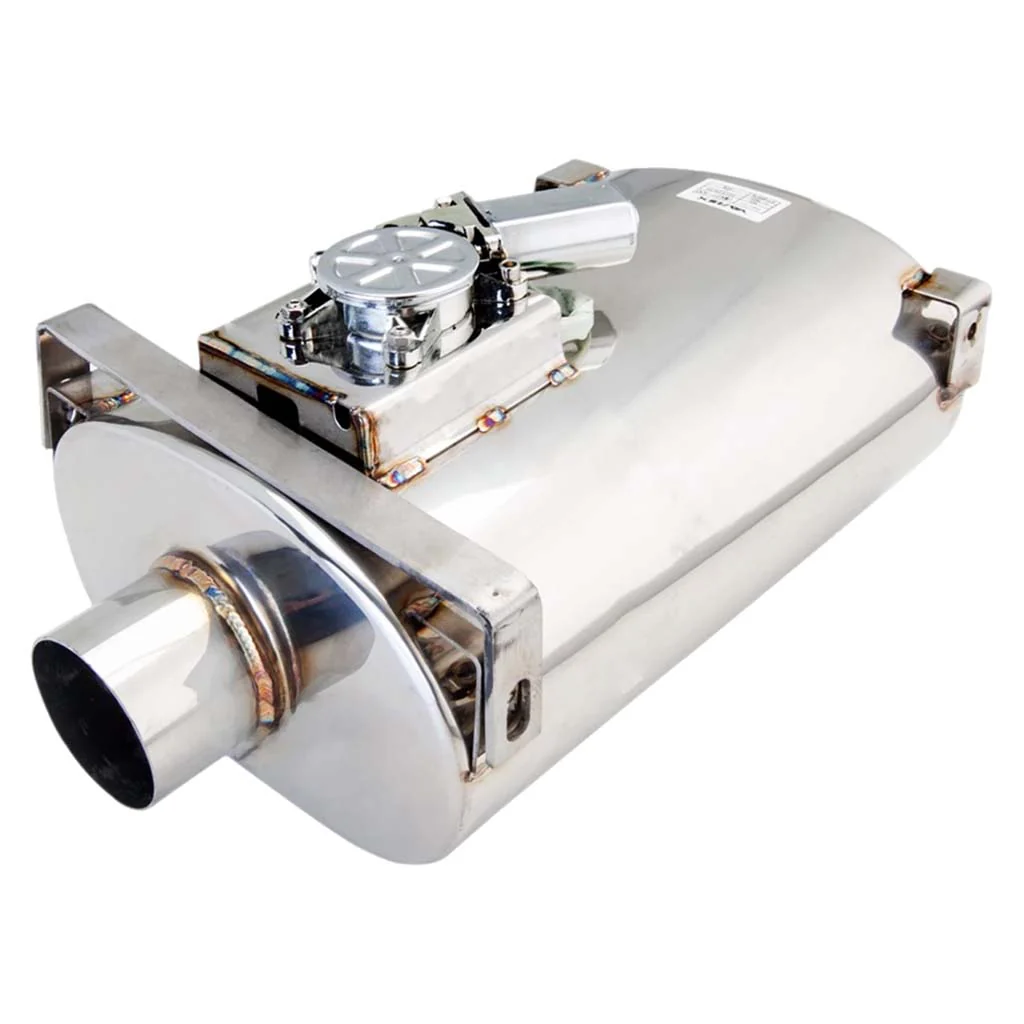 Universal Varex Oval Muffler in 3Inch with Bracket Mounts **** Special Order Item ****