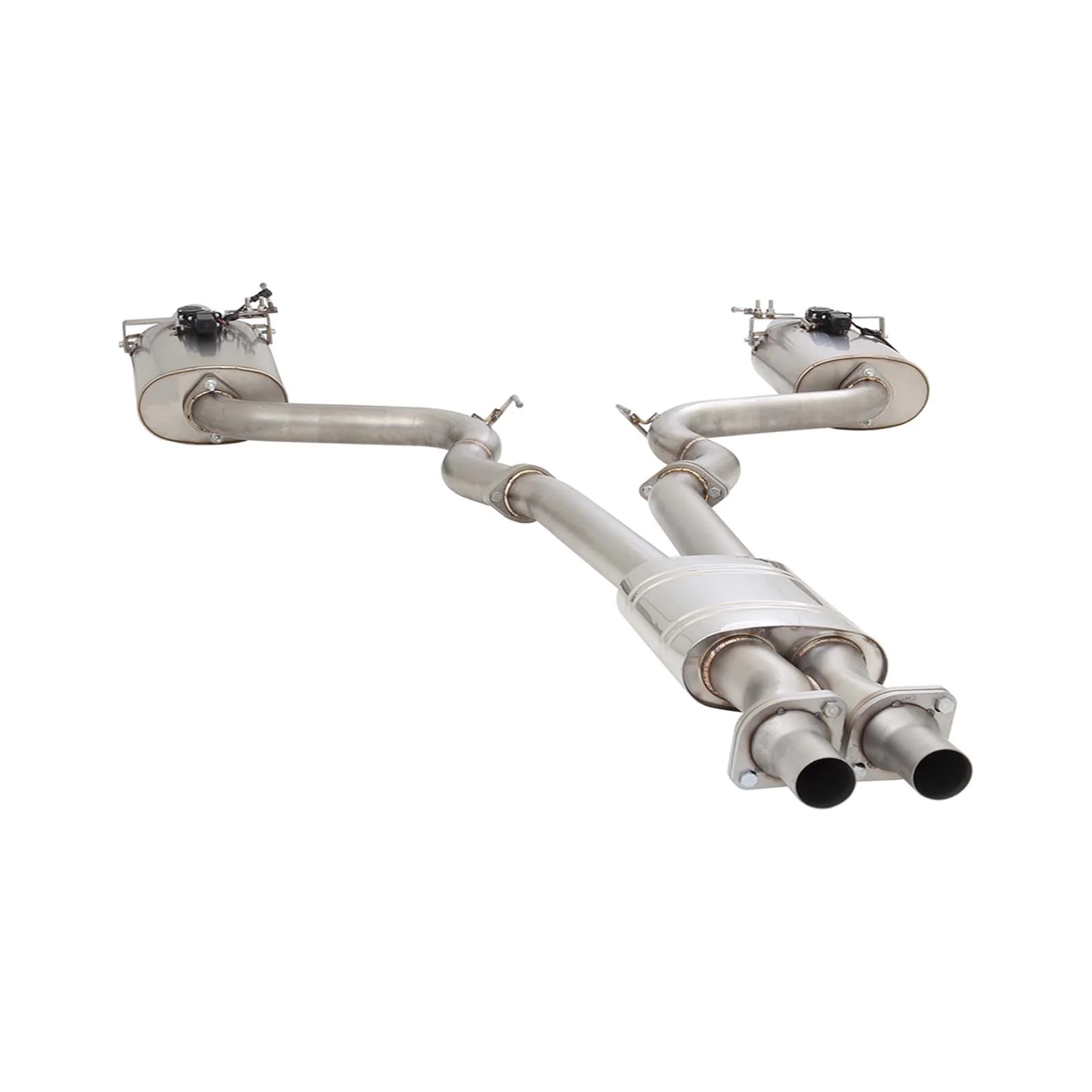 XFORCE Twin 3" Catback Exhaust Stainless Ford Mustang GT 5L V8 Varex Rear Muff - Image 2